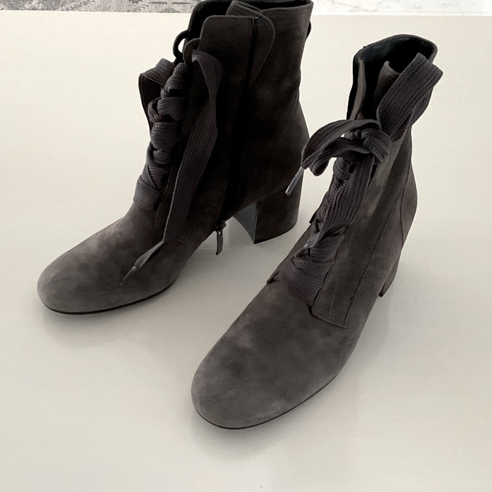 Paul Green Charcoal Lace Up Boots. Looks like new.